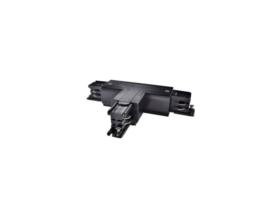 BLACK STRAIGHT T CONNECTOR RAIL2