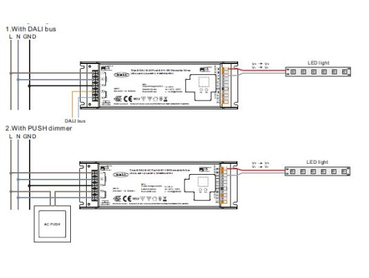 DRIVER TRIAC-DALI-0-10V-PUSH-24V-100W