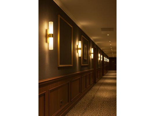 ARDEC V DOUBLE-2x3W-2CCT-IP44-BRASS