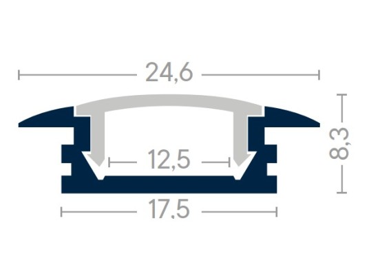 KIT PROFILE LINE 2-2m with accessories