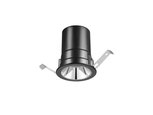 BIRDY RECESSED ROUND-15W-TRIAC DIM-3000K-IP40 BLACK