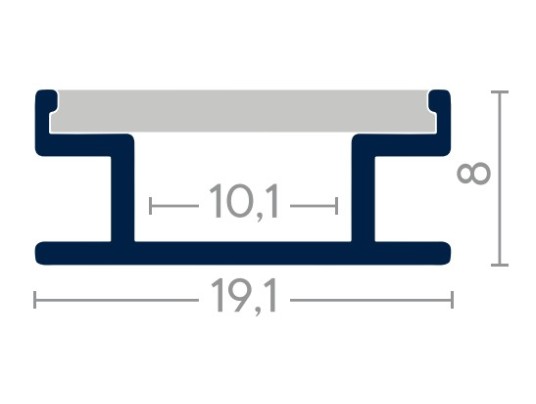 ALUMINIUM PROFILE KIT-2.6M-TILE