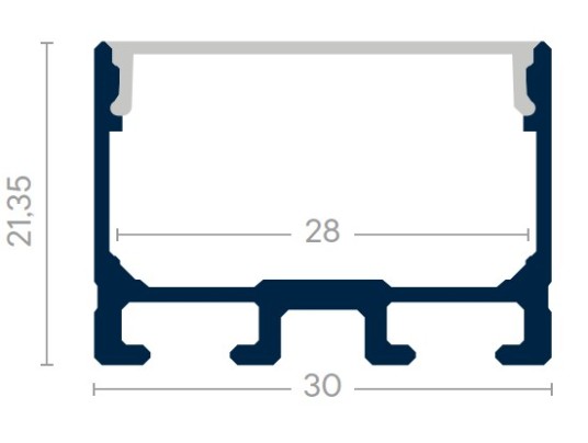 KIT-PROFILE-2M-WALL WASHER-ALU